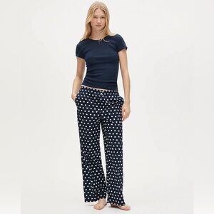 J Crew Heart Cotton Pajama Pants - NWT